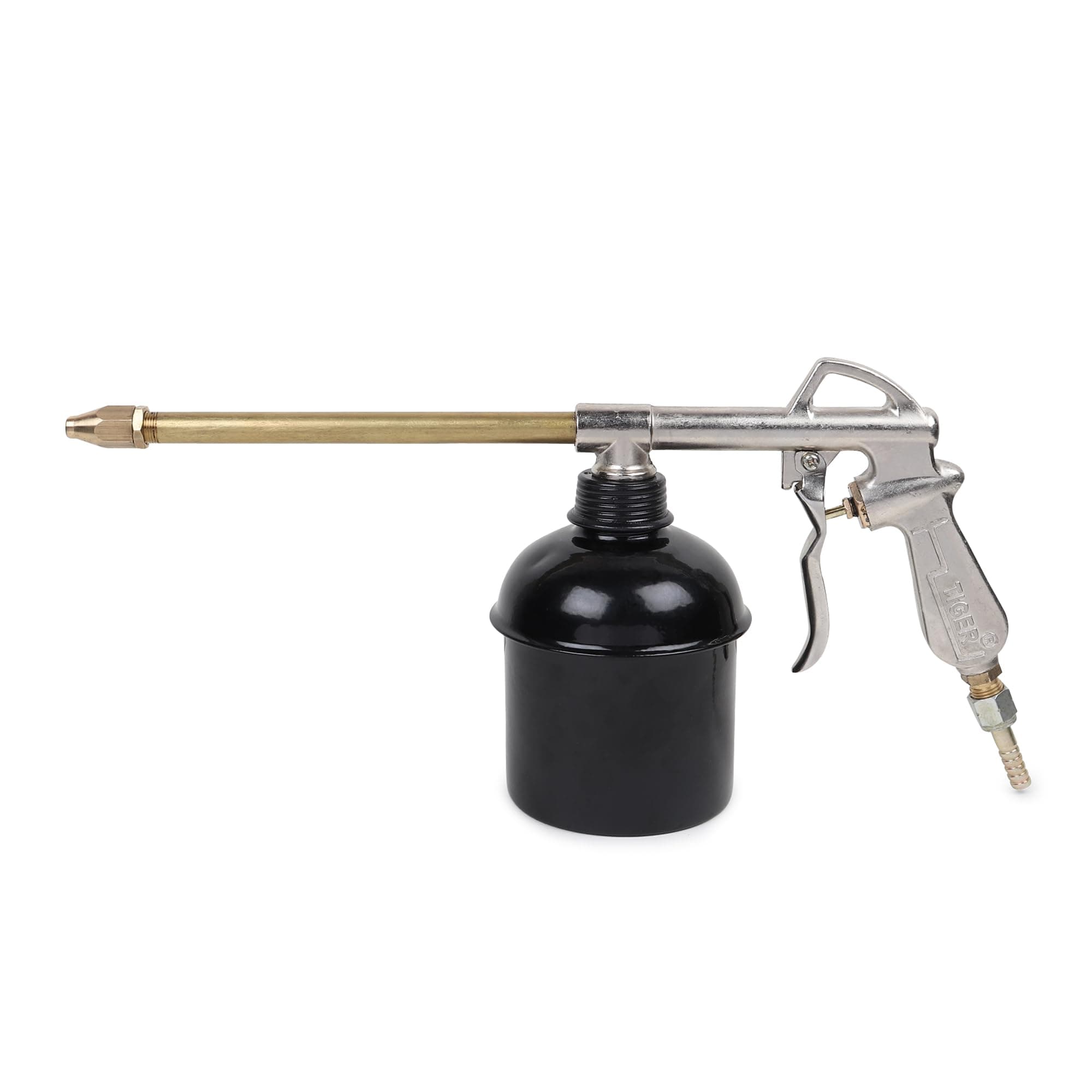Tunir Tiger Diesel High Pressure Oil Spray Gun Powder Coated Mild Steel Cup/Bucket, 700ml