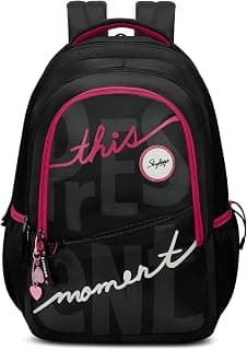 Skybags Glow 37L Casual Backpack for Girls with 3 Compartments & Adjustable Shoulder Strap | Quick Access Front Pocket | Side Pockets | Air Mesh Back Panel | Perfect for School & Travel
