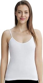 Jockey 1487 Women's Super Combed Cotton Rib Camisole with Adjustable Straps and Stay Fresh Treatment
