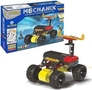 Mechanix Robotix-0 with High Powered Motor and Gear System, STEM/STEAM Educational Toy, Building and Construction Set for Boys and Girls Age 8+ - 5 Models, 106 Pieces