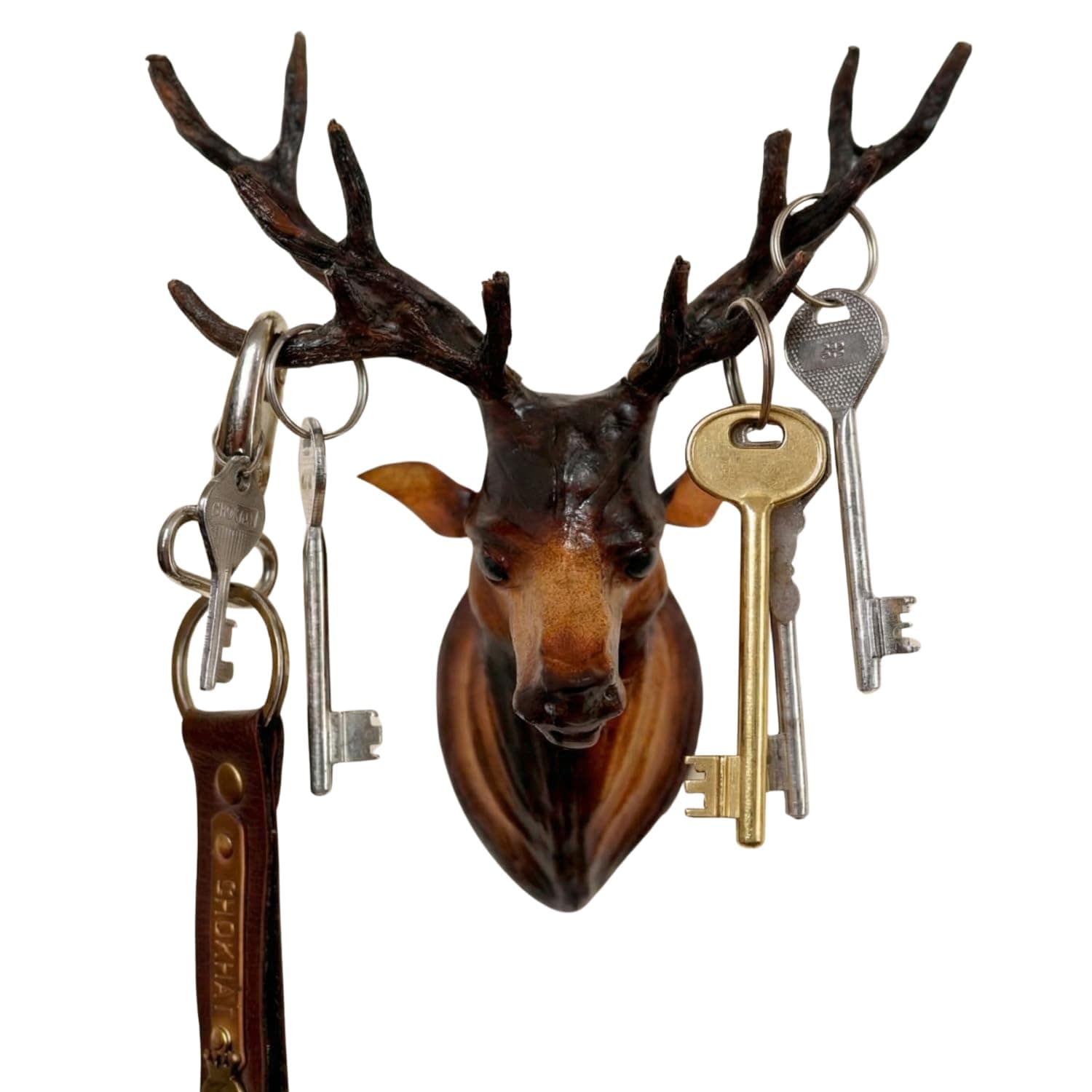 NB Crafted Wall Hanging Deer Head showpieces for Home, Living Room, Balcony, Hotel, Restaurants Decoration and Wall Mounted - Home Decors Item (Pack of 1)