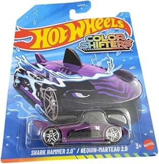Hot Wheels Color Shifter Shark Hammer 2.0 for 3 Years & Above (Purple)