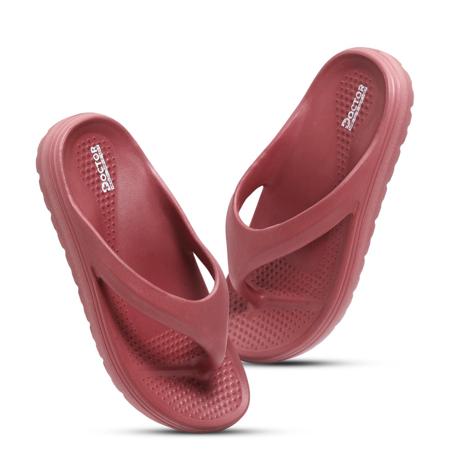 DOCTOR HEALTH SUPER SOFT Women’s Lightweight EVA Flip Flops | Soft Cushioned Anti-Slip Thong Slippers | Comfortable Open Toe Casual Sandals for Indoor Outdoor Everyday Wear