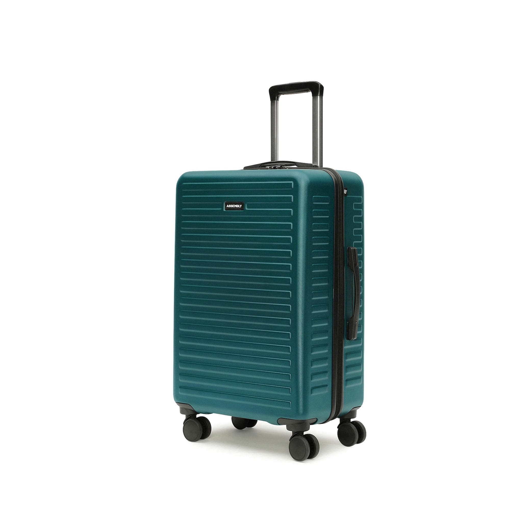 Assembly Stark 28 Inch Large Check-in Trolley Bag Hard Shell Polycarbonate Suitcase with TSA Lock 8 Spinner Wheels Green