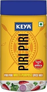 Keya Piri Piri | Peri Peri | Exotic Spice Mix | Multi-purpose Seasoning | Zero Artifical Colours | No Added MSG | Instant Seasoning Mix |Marinade Mix, Dip Mix, Sprinkler| Perfect for Fries, Sweet Corn, Makhana, Papad, Khichdi| 85g