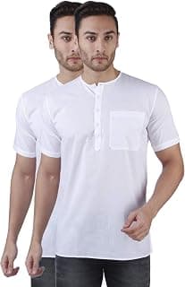 Rajubhai Hargovindas Men's Pure Cotton Short Kurta | Pack of 2 |