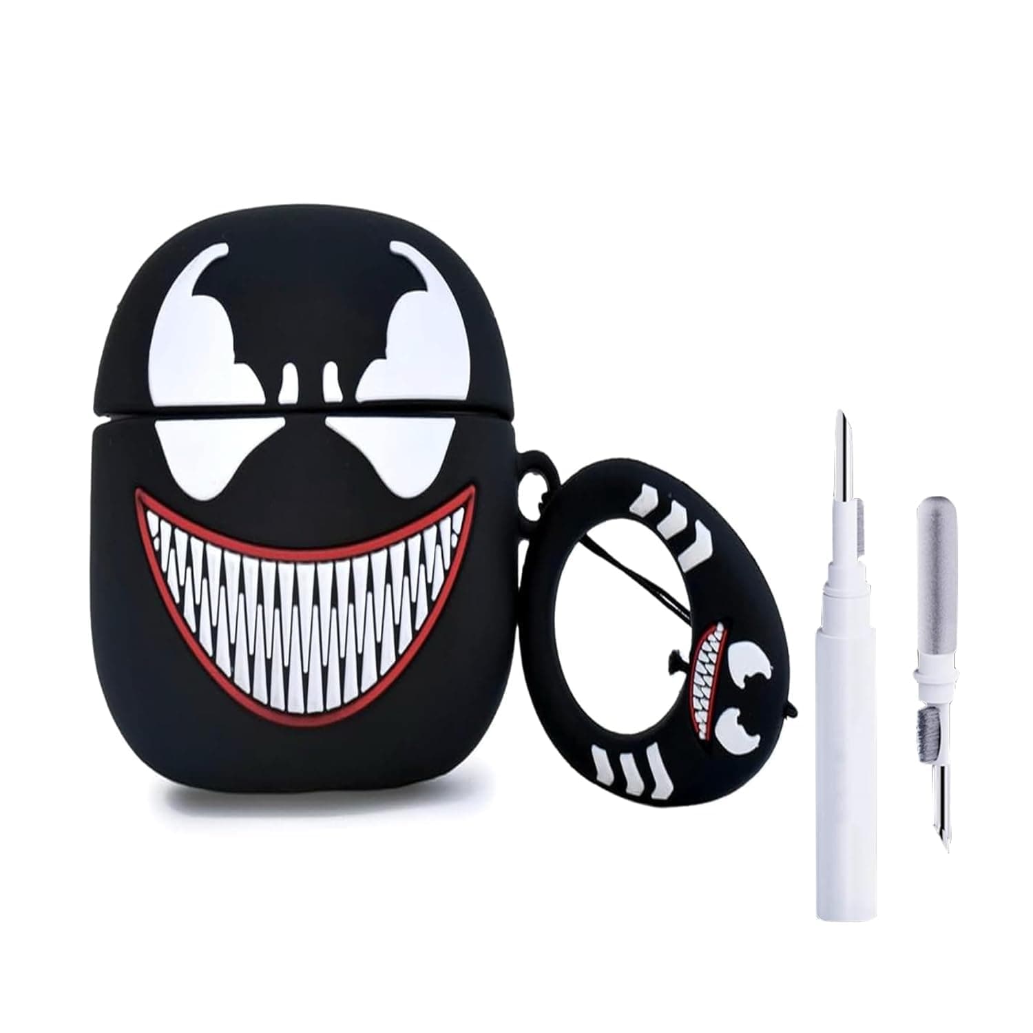 YODI Case Cover for Airpods Pro|Pro 2|Airpods Pro 3|Airpods 4 Pouch, Silicone Cases with Cleaner Kit 360° Drop Protection,Shock-Resistant ((Ve-nom), Airpods Pro/Pro 2)
