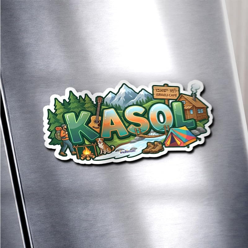 Kasol Fridge Magnet - Glossy Print, 4mm Thick MDF, Stylish Magnet for Fridge, Wardrobe & Metal Surfaces