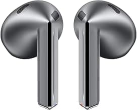 Samsung Galaxy Buds3, Wireless Bluetooth Earbuds with Adaptive Noise Cancellation, Sweat and Water Resistance, AI Translator, Adaptive EQ - Silver (CAD Version and Warranty)