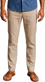 Louis Philippe Men's Regular Straight Fit 100% Cotton Solid Elasticated Dobby Casual Trousers