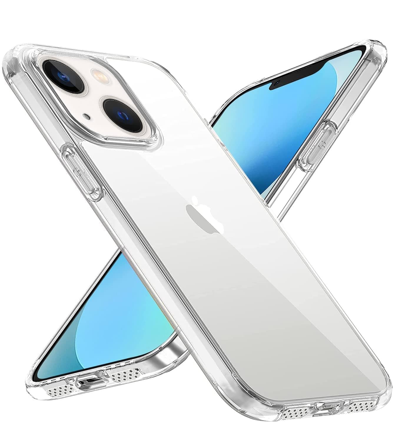 ZedGear Case for iPhone 13 Mini Silicone Case Clear Transparent Shockproof Scratch Resistant Protective Phone Soft Silicone Slim Cover for iPhone 13 Mini (Transparent)