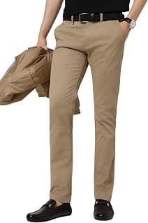 Peter England Men's Skinny Fit Mid Rise Premium Casual Trouser Chinos