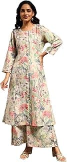 GRECIILOOKS Kurta Set for Women | Co ord Sets for Woman Stylish | Floral Printed Kurta's Sets | Straight Kurtas with Palazzo Pants | Ethnic Casual Set's