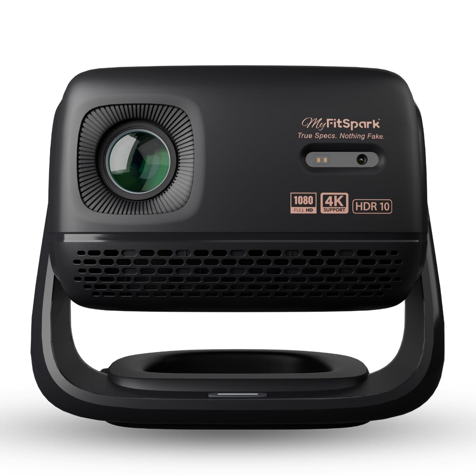 MyFitSpark CINEMAGIC 103 Air Native 1080p Projector 4K Ultra HD Support | CineTone Engine 100% Sealed Tiltable 250 ANSI Auto Focus & Keystone EDID 2.1 True 4K FireStick HDR10 Up to 150" Screen