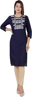 Generic Basudha Women Stylish Pure Cotton Embroidered Kurta