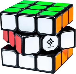Cubelelo Drift 3x3 Black Speedcube | Beginner Cube for Kids & Adults | Magic Speed Stress Buster Brainstorming Puzzle (Multicolor) | Anti-Pop Technology | Smooth Turning | Durable