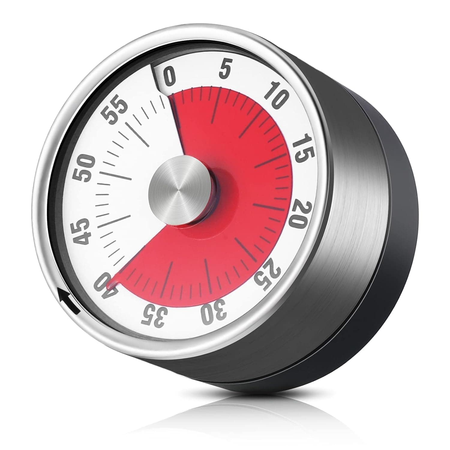 LDG WARE Mechanical Kitchen Timer with Alarm | 360 Degree Rotary Magnetic Visual Countdown Timer Clock for Study & Kitchen | Study Timer for Students | Stopwatch and ClockTimer with Loud Alarm