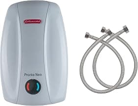Racold Pronto NEO 3Ltr With ALLOY PIPE SET, White