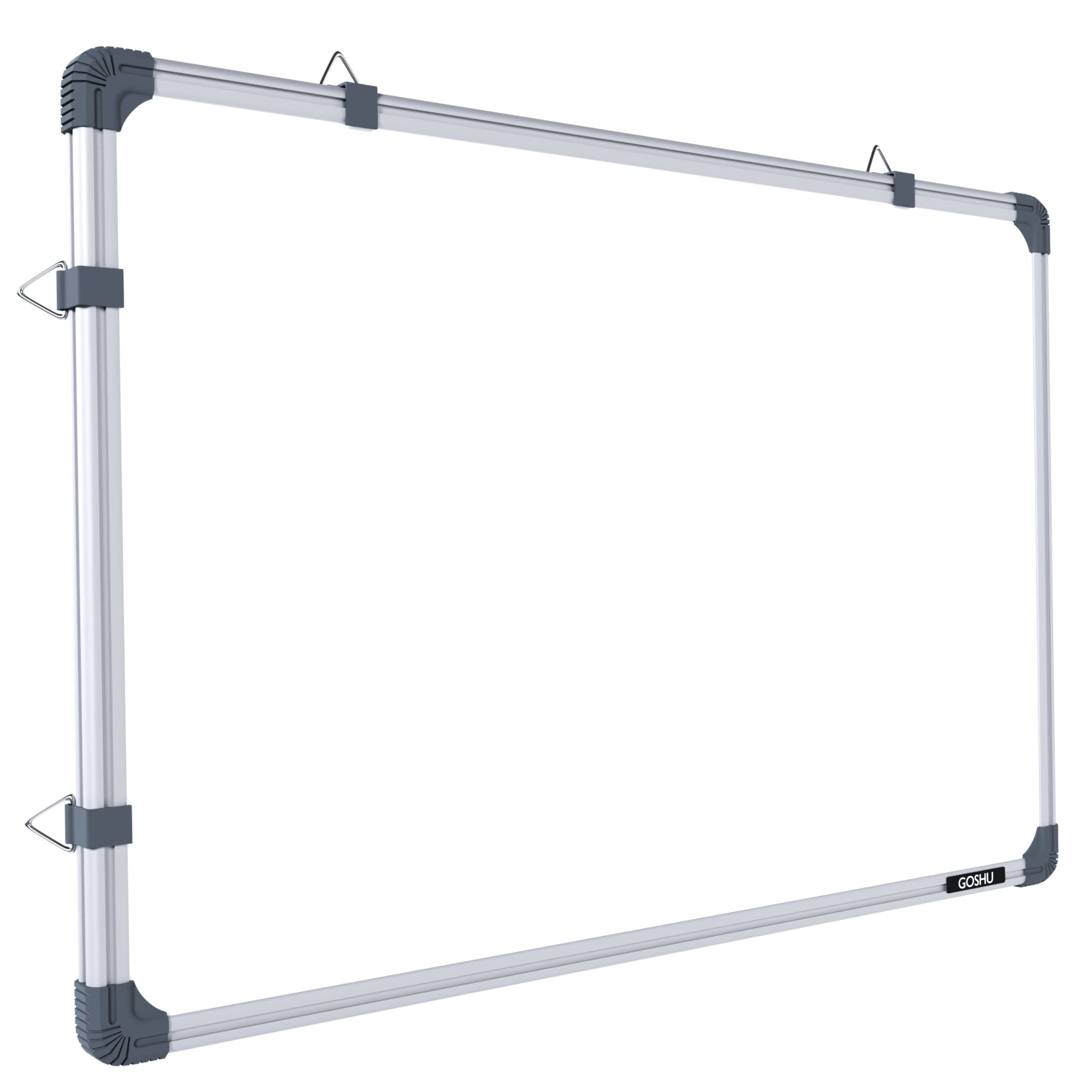 GOSHU Aluminium Non Magnetic 6 Feet X4 Feet Double Sided Writing Board Whiteboard & Chalkboard Combo Ideal For Home, Office, Study & Planning Solution (6X4 Feet, Pack Of 1 Item)