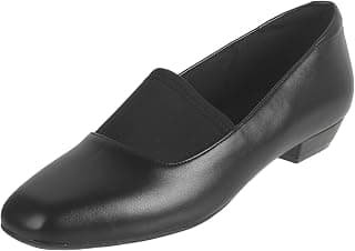 Mochi Women's Formal Smooth Faux Leather Court Shoes