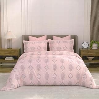 Bombay Dyeing King Size Bedsheet Cotton – Super Soft and 164 TC Premium Fabric, 2 Pillow Covers Included (274 x 274 cm) - 02