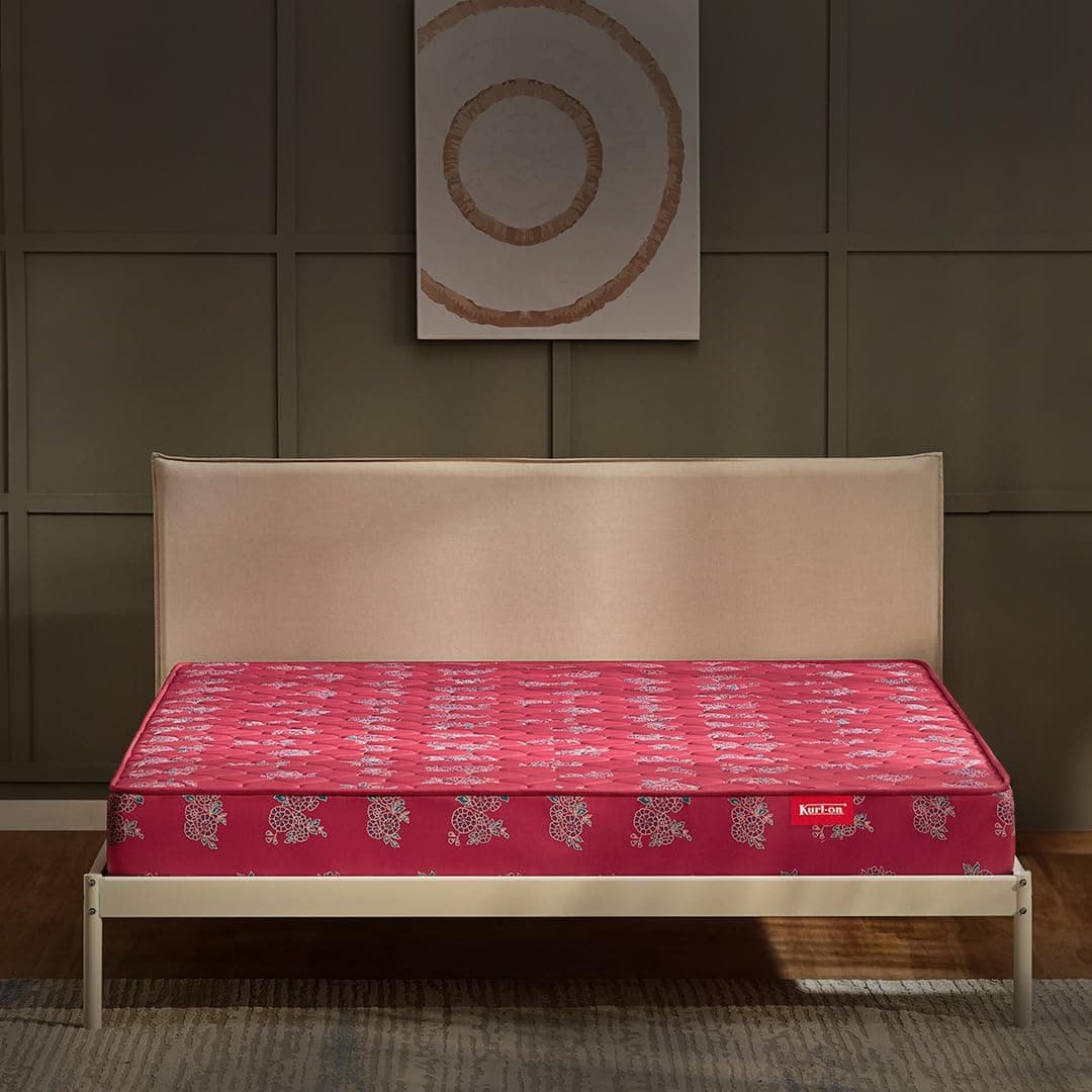 Kurlon Rutile Mattress | Natural Coir Mattress | Breathable | Medium Firm Support | Natural Cooling | PU Quilted | Durable | King Size | 75x72x5 | 5 Yrs Warranty