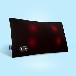 The Sleep Company Wave X Multipurpose Body Massager | Deep Tissue Massager | Shiatsu Massage Therapy | Gentle Heat | Cordless & Rechargeable | Relieves Muscle Pain, Stiffness & Fatigue | Black