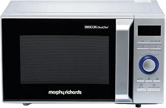 Morphy Richards 28DCOX DuoChef Pro-Convection Microwave and OTG Oven, 28 Ltr, Dual Grill, 300 Auto Cook Menus, Silver, Regular