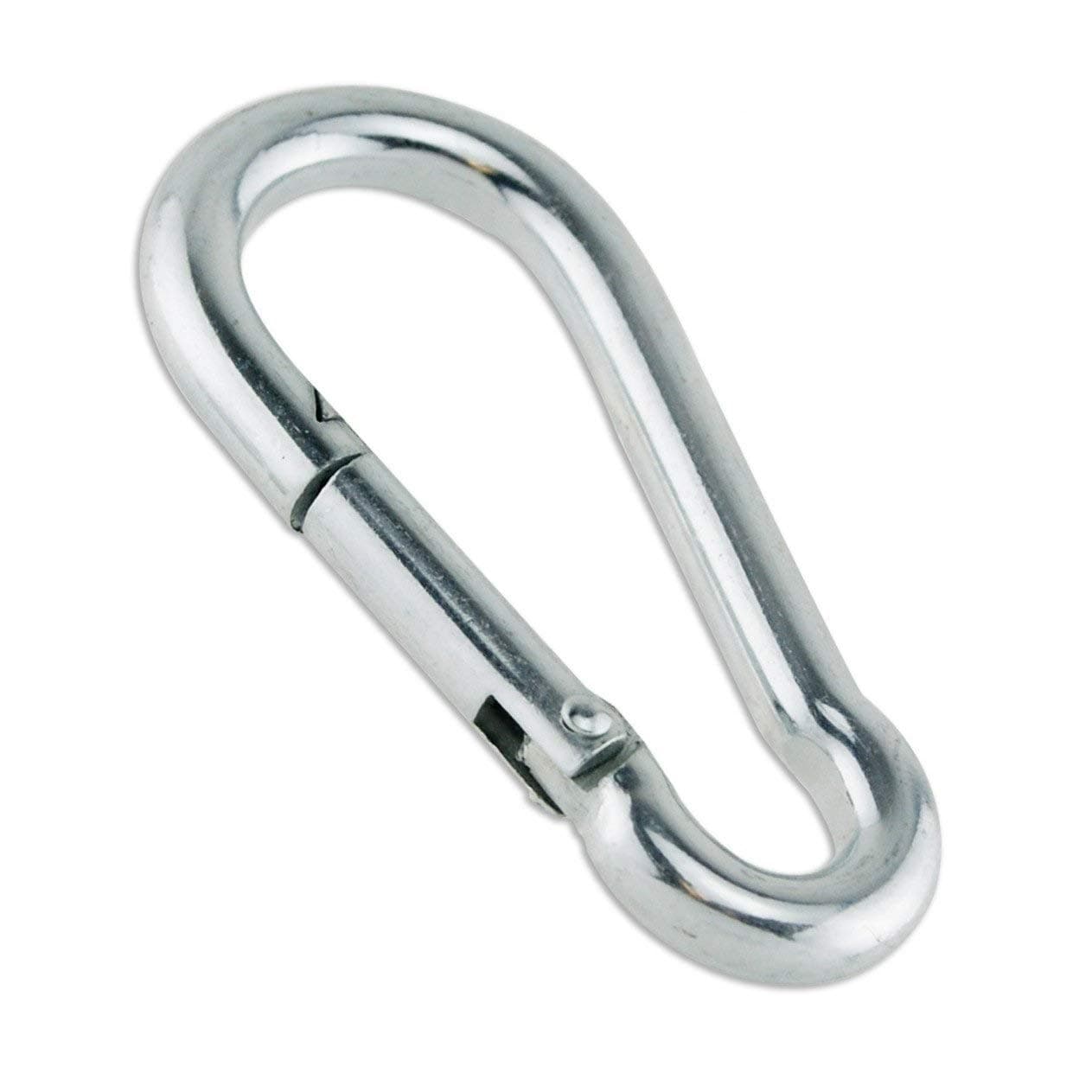 Serveuttam Stainless Steel Snap Hook � Heavy Duty Safety Lock Cable Attachment | SnapHooks for Weight-Lifting, Mountain Climbing, Gym and Home | M80x8 Metal Carabiner for Everyday Use (M8x80, 1Pc)