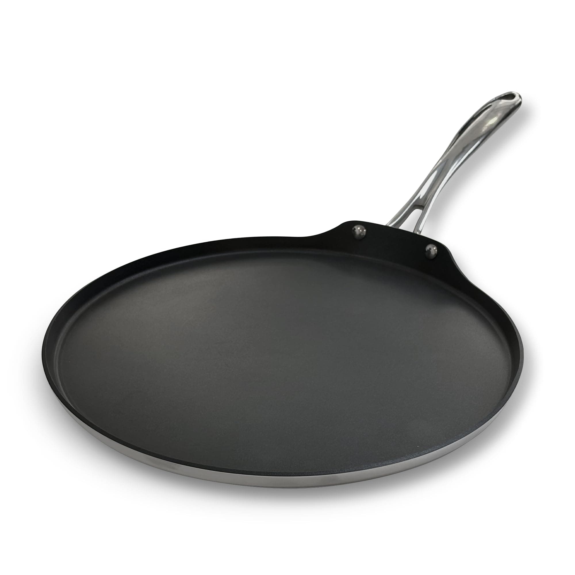 TRAMONTINA Fusao Triply Ceramic-Reinforced Dosa Tawa 30cm | 3mm Thickness | Long-Lasting Performance | Perfect for Dosa, Uttapam, Roti & Paratha | All Cooktop Compatible