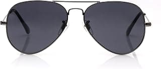 Generic Aviator Sunglasses with Gunmetal Frame and Grey Lenses