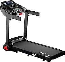 Fitkit by Cult PowerRun96Auto BLDC Treadmill 5.5HP Peak | 120kg Capacity | 15-Level Auto Incline | 14 km/hr Speed | Foldable with Wheels | 12 Preset Programs & Tablet Holder | Perfect for Home Fitness