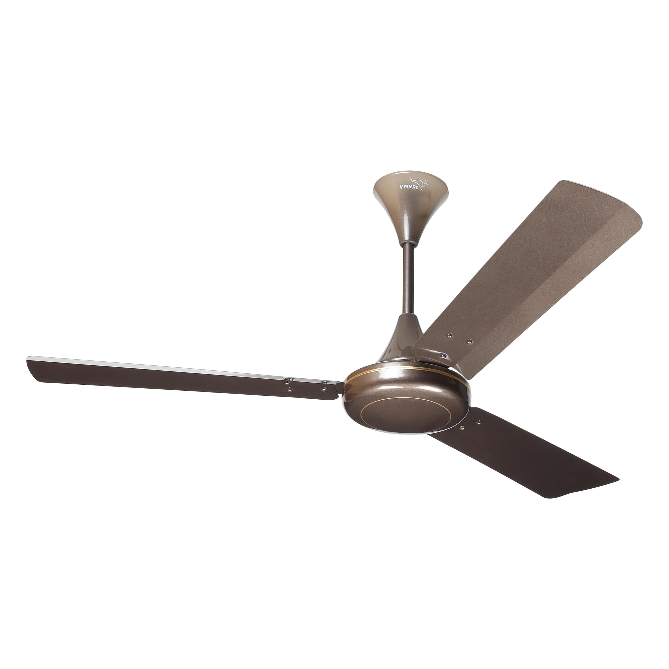V-Guard Gatimaan Pro Bz1200mm Ceiling Fan|370 RPM |Pearl Brown | Aerodynamically Designed Blades|Durable Aluminium Blades |2 Years Warranty