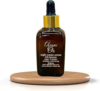 Xpel Argan Oil Night Repair Serum Intensive Revitalising Formula with Moroccan Argan Oil, Lecithin, Brightening, Dark Spots, Wrinkles, Fine Lines for a Youthful Glow Skin for Men & Women 50 ml