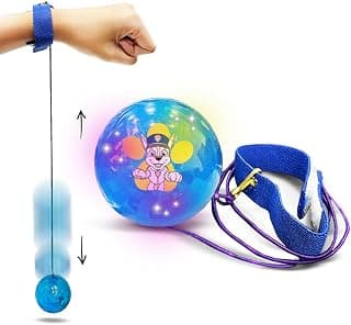 Wembley Paw Patrol Yo Yo Ball for Boys Girls Kids Activity Toy with Adjustable Wrist Band LED Light Playset Bounce Ball Return Gift/Birthday Gift – Random Colors