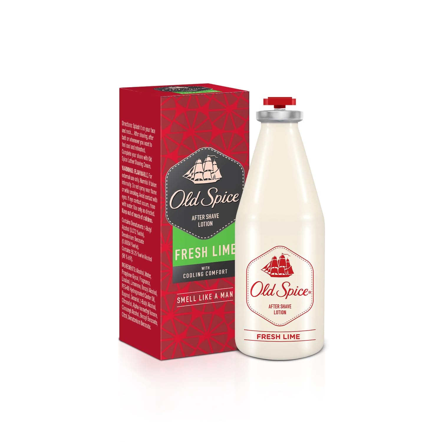 Old Spice ASL After Shave Lotion Fresh Lime - Cool, Aromatic and Fresh, 150ml