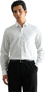 Arrow Slim Fit Mens Formal Shirt - 100% Cotton, Breathable & Comfortable, Full Sleeves Shirts for Men