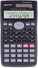 amazon basics Scientific Calculator (AB-991MS) | 401 Functions | 2-Line LCD Display | Matrix & Vector Calculations | Solar & Battery Powered | 10+2 Digit Display | Sliding Protective Cover | Black