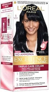 L'Oreal Paris Excellence Hair Color Small Pack Shade.1, Natural Black, 25ml+25g