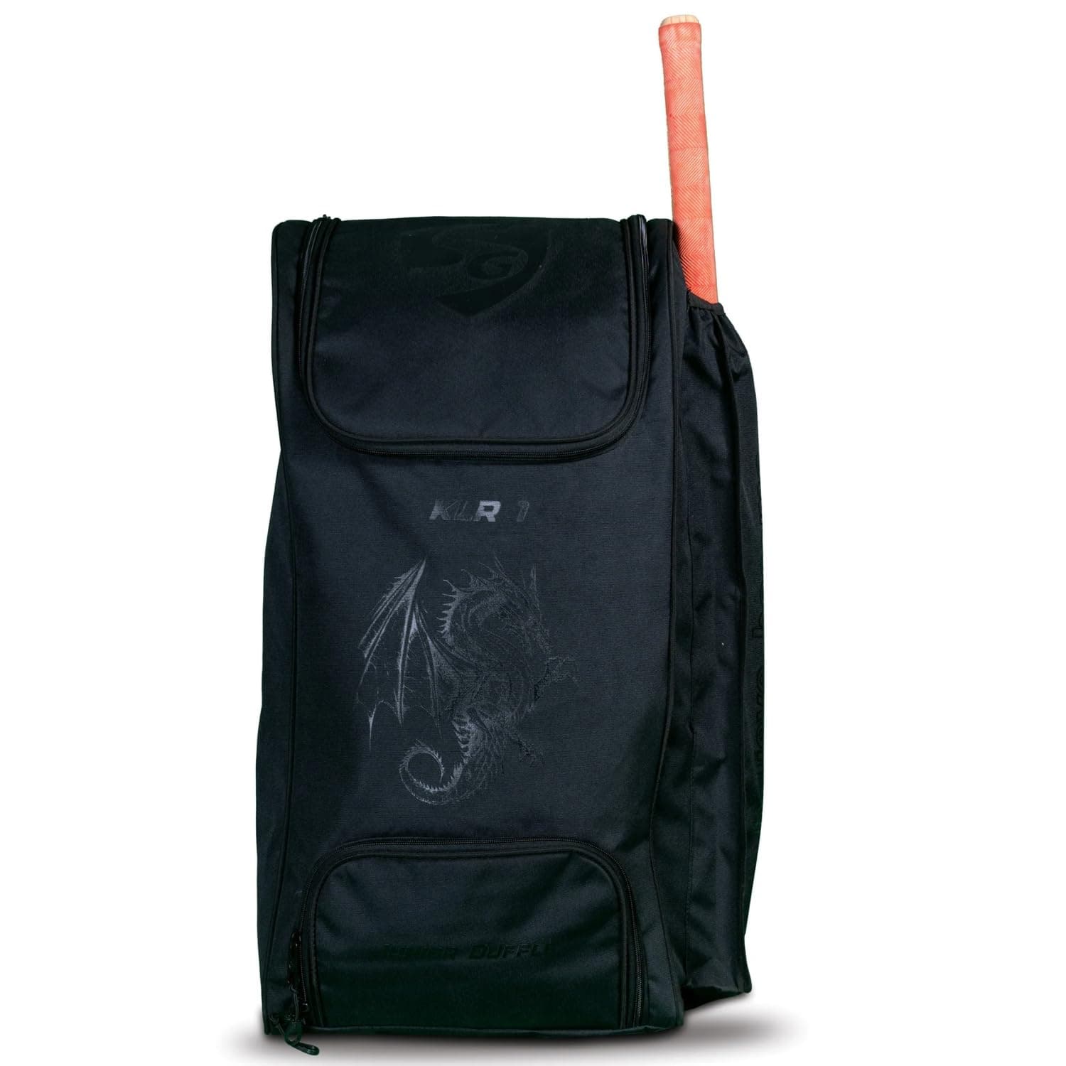 SG KLR Junior Duffle Cricket Kit Bag – Black | Lightweight, Spacious, Durable | Ideal for Young Players to Carry Full Cricket Gear Easily