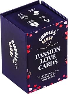 Passion Love Card Game For Couples | 100 Cards, 10 Levels | Romantic Couples Game For Date Nights & Fun | Perfect Couple Gift For Husband, Wife, Boyfriend, Or Girlfriend, For Adult