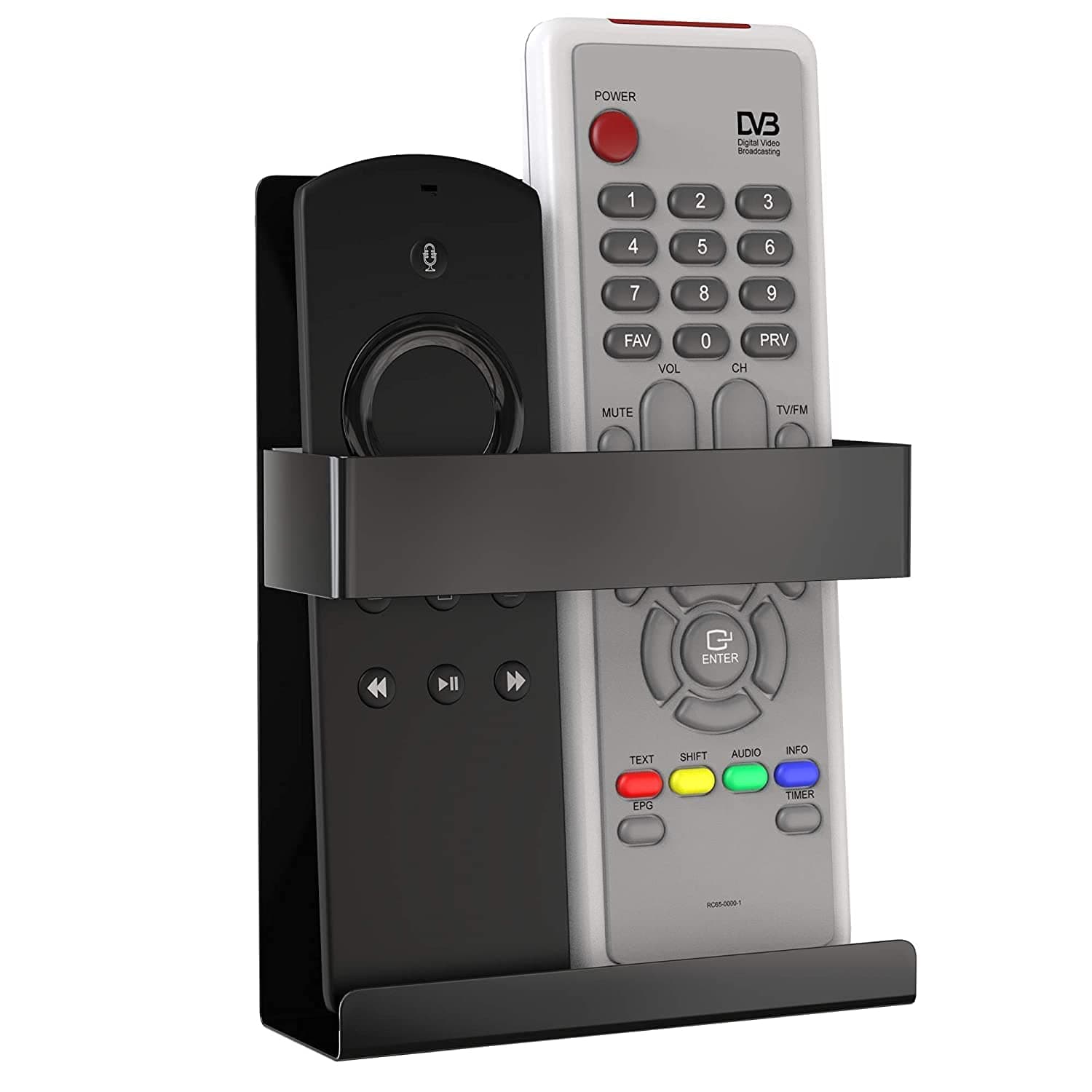 WALLVIEW TECH Wall Mount Mobile Holder, Charging Holder Compatible All Smartphone and Remote Stand/Organizer/Showpiece for Tv Ac DVD Dth Remotes - Alloy Steel