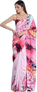 NAVYASA BY LIVA navyasa liva satin abstract print saree