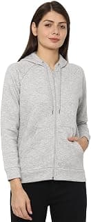 Allen Solly Women's No Style Name Cotton Sweatshirt (AHSTWRGF074068_Light Grey_XX-Large)