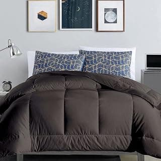 Razzai MammaYo Down Alternative Soft Quilted 300 GSM All Weather Comforter (92" x 106" Inches/233cm x 269cm) - King Size Comforters|Dark Grey |Microfiber|lightweight| TC - 400