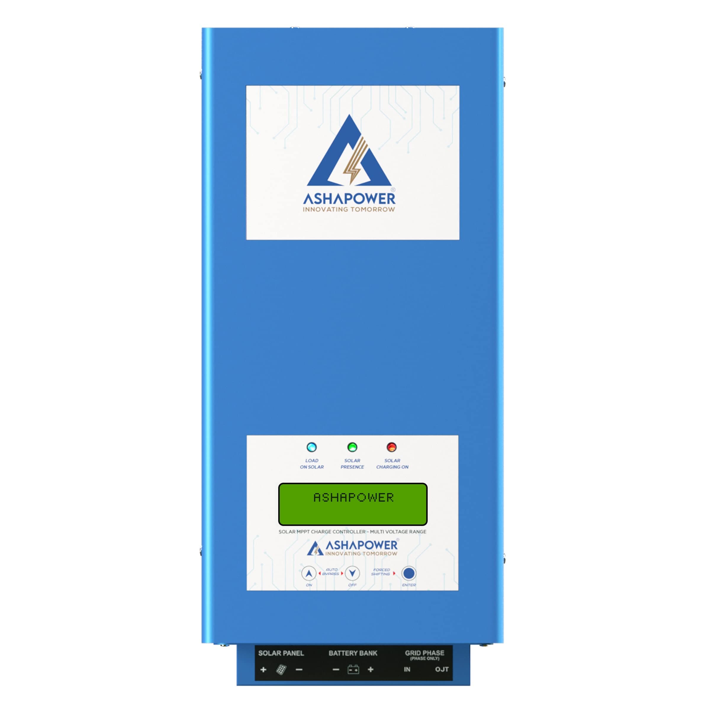 ASHAPOWER NOVA 50 Solar MPPT Charge Controller SMU, 50A | 12V/24V Auto Selection, Max PV 1000W (12V) / 1500W (24V), Max Voc 60V (12V) / 90V (24V), 4 Stage Charging, LCD Display