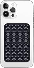 Like Star® Double Sided Back Cover for Phone | Silicone Suction Adhesive for Phone Cover | Stick Ease Multi-Purpose Hands-Free Suction Phone Accessory | Strong Grip Holder for Mirror & Shower (Black)