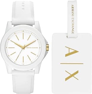 Armani Exchange Armani Exchange Silicone Analog White Dial Women's Watch-Ax7126