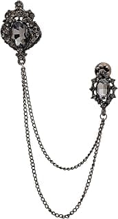 Mahi Double Layer Chain Wedding Occasion Brooch for Mens (BP1101031RC)