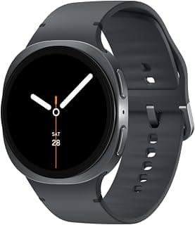 Samsung Samsung Galaxy Watch8 (40mm, Bluetooth, Graphite) with 3nm Processor | Dual GPS | Sapphire Glass & Armor Aluminum | 5ATM & IP68 | BP, ECG, IHRN & Vascular Load Monitoring | Anti-oxidant Index